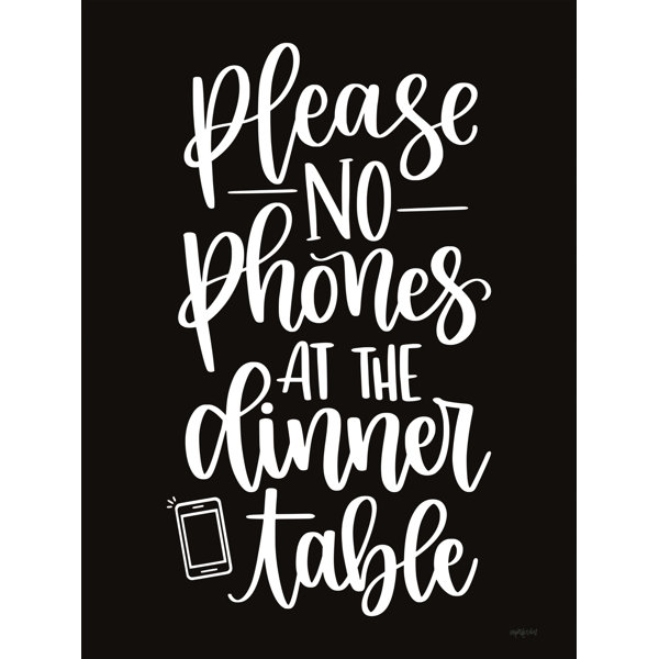 Trinx Hildy " Please No Phones " Wayfair